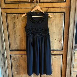 Elegant Black Embellished  Dress